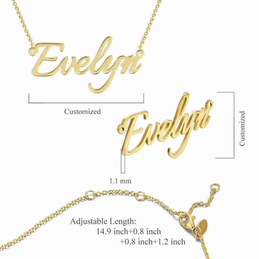 Personalised Name Necklace - Custom Name Jewellery - Unique Gift