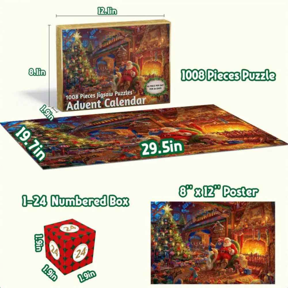 Puzzle Advent Calendar Christmas Jigsaw (24 Boxes)